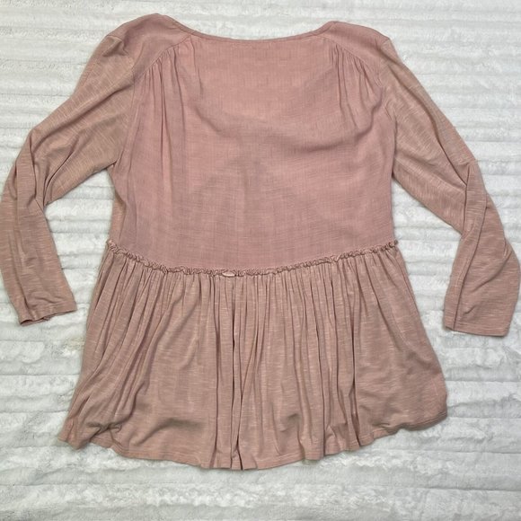Copper Key Blush Pink Blouse - Picture 2 of 6